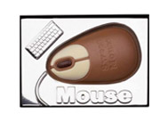 Počítačová myš z mléčné čokolády