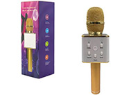 Kovový karaoke mikrofon