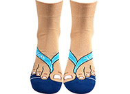 Pánské trendy ponožky - modré žabky